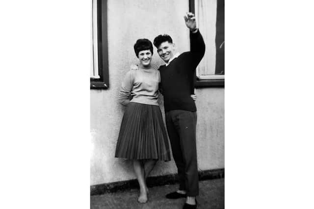 Sarah and Bob together in their younger days.