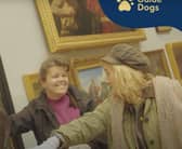 Still taken from Guide Dogs' My Sighted Guide volunteer appeal video. 