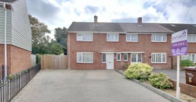 This property comes with three bedrooms, one bathroom and two reception rooms.