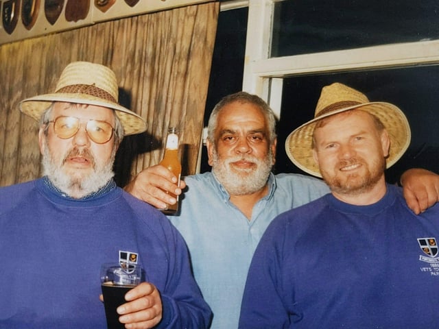 Ken Reilly, right, with Roger Nicholls and Denis Ludwig