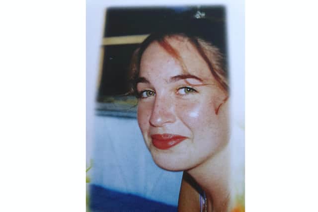 Anna aged 17 - happy at The Surrey Institute of Art and Design. Picture: Rita Wright.