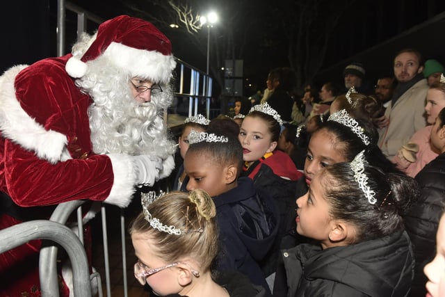 Christmas lights in Palmerston Road, Southsea, were switched on during the evening of Thursday, November 21, 2024.
Picture: Sarah Standing (211124-6238)