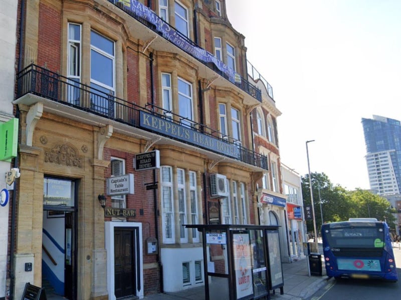 The Keppel's Head, a pub, bar or nightclub at 24 - 26 The Hard, Portsmouth was handed a one-out-of-five rating after assessment on February 15. Improvement was necessary in the hygienic food handling while major improvement was necessary in its management of food safety. The cleanliness and condition of facilities and building was generally satisfactory.
