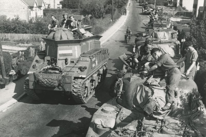 Tanks preparing in a South Coast town