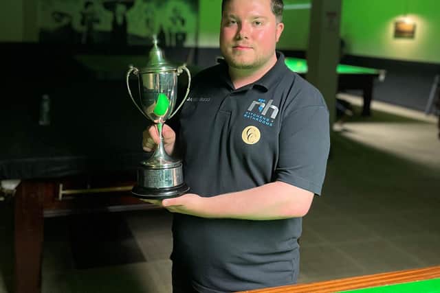 James Budd with his trophy