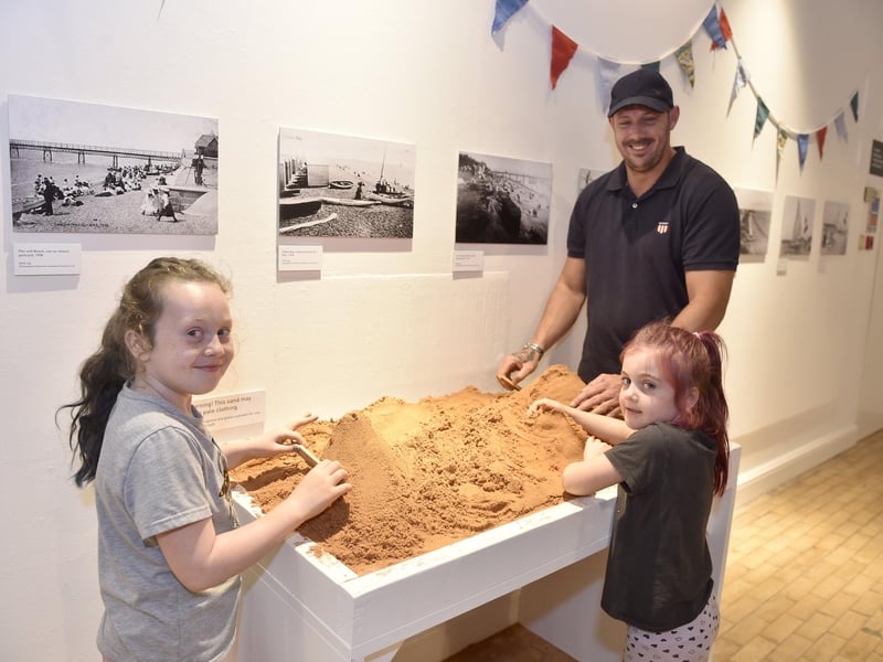 Pictured is: James Jewell from Gosport, with his daughters (left) Lily (7) and Daisy (5).