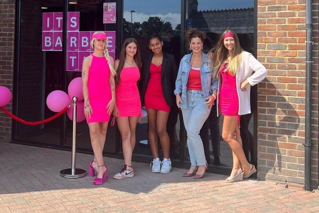 Barbiemania at Bowl Central and Reel, Fareham on Friday 21st July 2023

Pictured: People dressed in Pink attire for the film

Picture: Habibur Rahman