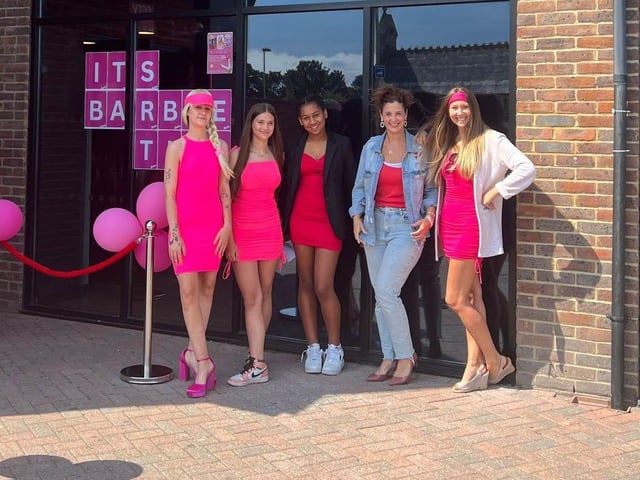 Barbiemania at Bowl Central and Reel, Fareham on Friday 21st July 2023
Pictured: People dressed in Pink attire for the film
Picture: Habibur Rahman