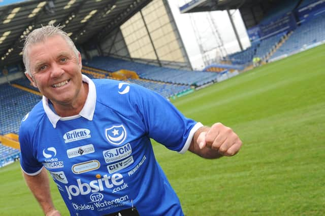 'Touchline' Tony Male at Fratton Park in 2014. Picture: Sarah Standing (143029-4285b)