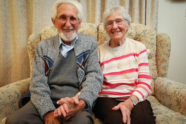 Bruce and Norma Bedford of Fareham are celebrating their platinum wedding anniversary.
Picture: Chris Moorhouse   (jpns 241121-18)