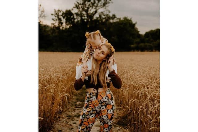 Christy Evans will be opening up a studio for her photography business, Little Lily Photography, which she started up in lock down.
Pictured: Christy and her daughter