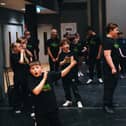 The cast from Performers Theatre Company during rehearsals for Shrek The Musical Jr.