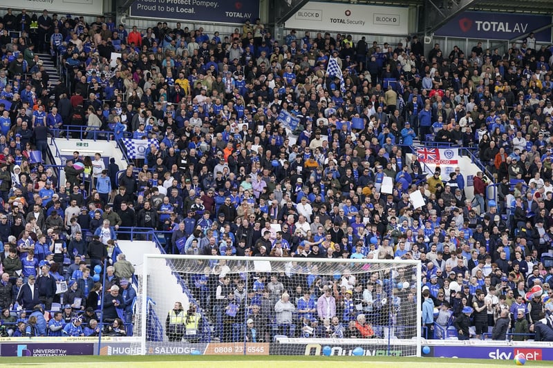 20,202 fans packed out Fratton Park on Saturday to see the new League One champions being crowned.