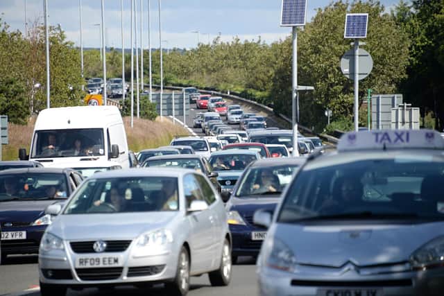 The Portsmouth Climate Action Board is asking people to reconsider car use to reduce pollution.

Pictured: Congestion on the M275 into Portsmouth.

Picture: Paul Jacobs (142476-229)