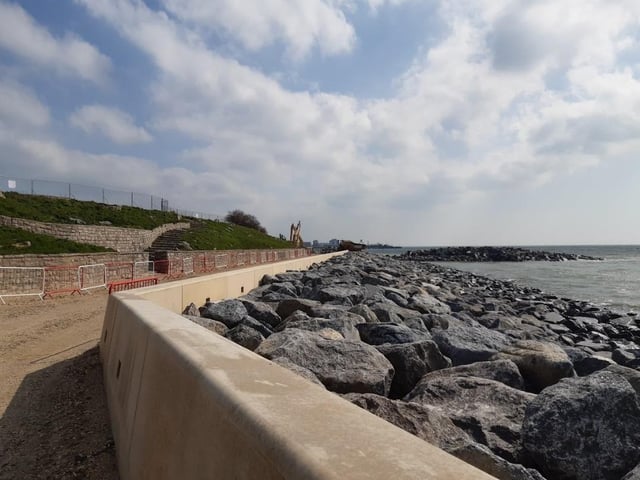 The new promenade is taking shape