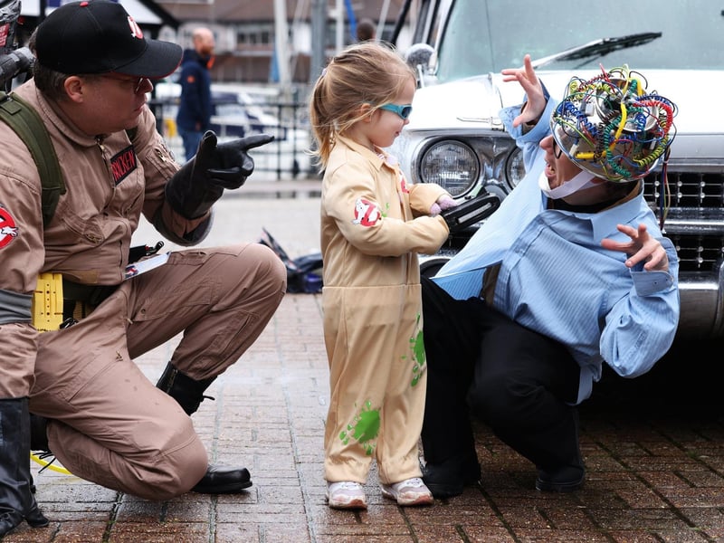 Pictured is Nelly, 3, having fun with the gang.
Picture: Sam Stephenson.