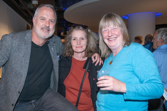 Kit Symons at the Played Up Pompey Four book launch in Fratton Park's Victory Lounge on Friday night. Picture: Steve Reid