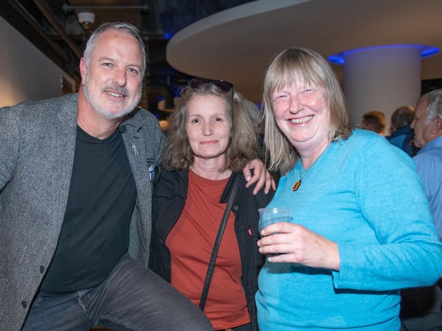 Kit Symons at the Played Up Pompey Four book launch in Fratton Park's Victory Lounge on Friday night. Picture: Steve Reid