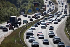 One lane of the M3 was blocked due to the incident