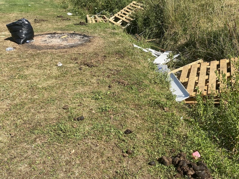 Travellers leave disgusting mess in Waterlooville after week long stay