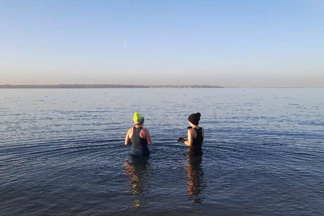 Sophie Cartledge from Fareham who is advocating open water swimming for perimenopausal women