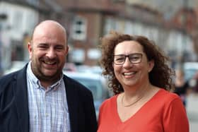 Portsmouth City Council leader Cllr Steve Pitt and deputy leader Cllr Suzy Horton