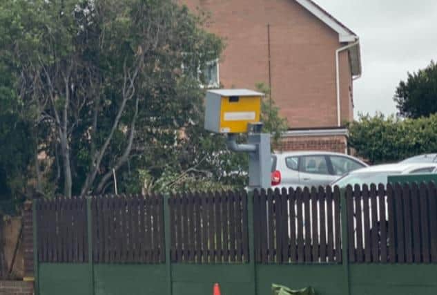 Bedhampton resident Alex Booth had put up the fake speed camera to deter speeding drivers. Picture: Alex Booth