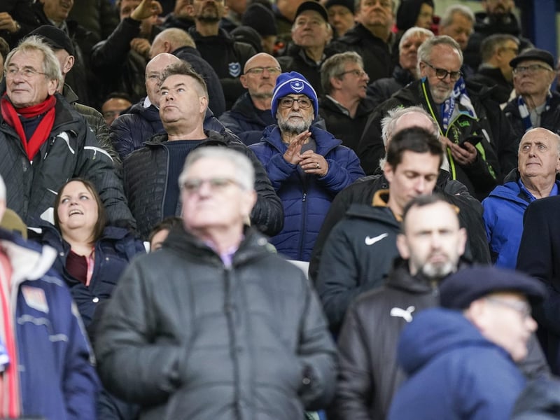 Check out our brilliant gallery as Pompey fans roared their team on to victory over Northampton. Pics: Jason Brown.