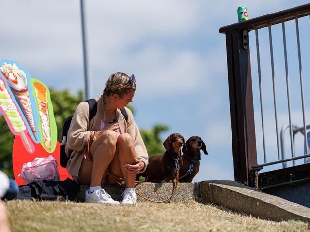 Crowds enjoyed the sunshine while listening to shanty songs.  Picture:Marcin Jedrysiak