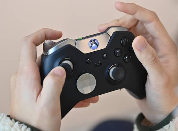 Xbox controller. (Photo by JUNG YEON-JE/AFP via Getty Images)