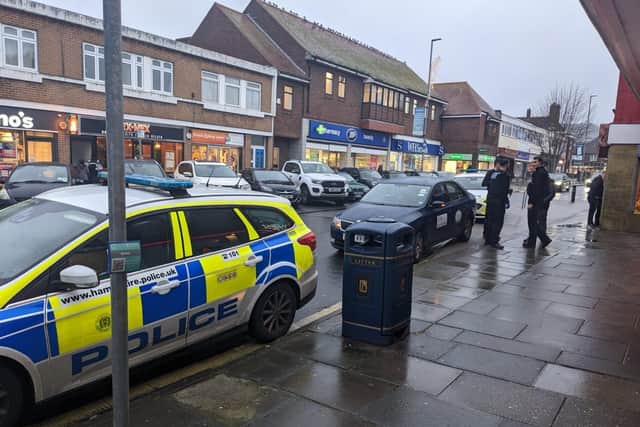 Suspected bank robbery at NatWest in Cosham High Street
