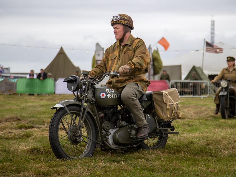 Pictured - Re-enactments, performers and military equipment was all on show this weekend.