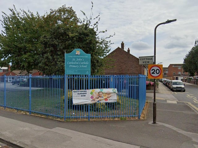 St John's Cathedral Catholic Primary School had 77 per cent of pupils meeting expected standards for reading, writing and maths. The average score in reading was 107 and in Maths 105.