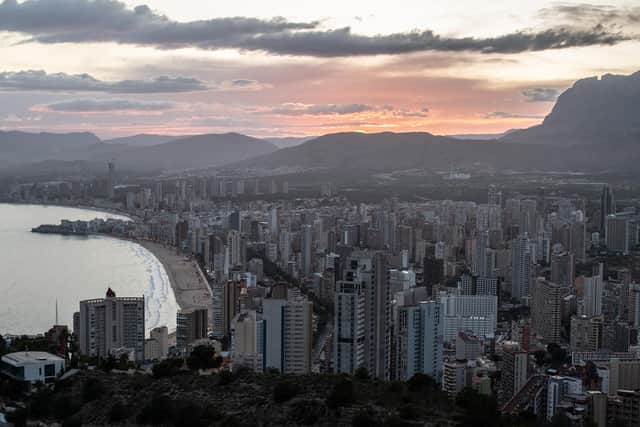 A general view of apartment towers in Benidorm, Spain. Picture: David Ramos/Getty Images