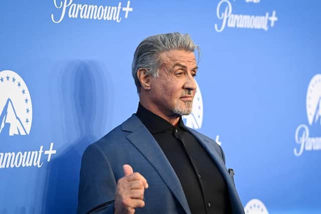 Sylvester Stallone arrives at the Paramount+ UK launch at Outernet London on June 20 in London, England.