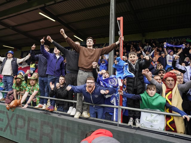 Pompey fans enjoyed their final day out of the season at Lincoln -which produced a 2-0 win