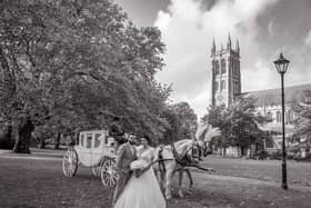 Mariah and Liam Doyle's wedding at St Mary's Church, Fratton. Picture: Carla Mortimer Photography