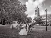 Mariah and Liam Doyle's wedding at St Mary's Church, Fratton. Picture: Carla Mortimer Photography