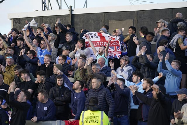 1,275 Pompey fans were in attendance as Pompey beat Bristol Rovers at the Memorial Stadium last month.