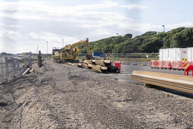 Stokes Bay sea wall defences