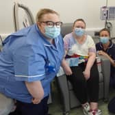 New chemotherapy unit at Fareham Community Hospital.
Patient Claire McGlone from Locks Heath. Picture: PHU