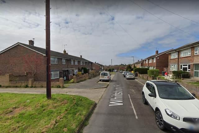 The arrest was made in Whitsbury Road, Havant. Picture: Google Street View.