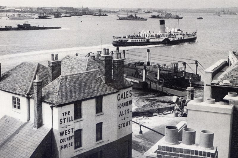 A different view of the harbour from above the Still & West pub, Point, Old Portsmouth.