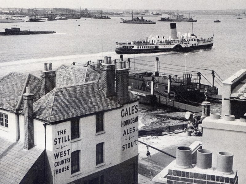 A different view of the harbour from above the Still & West pub, Point, Old Portsmouth.