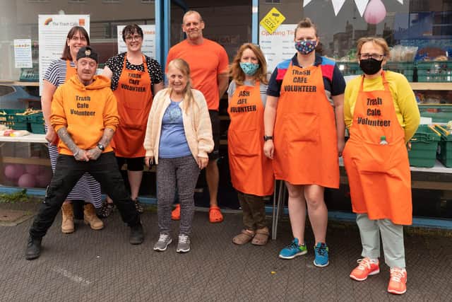 Volunteers at the Trash Cafe in Gosport on Sunday, June 20, 2021
Picture: Keith Woodland (200621-18)