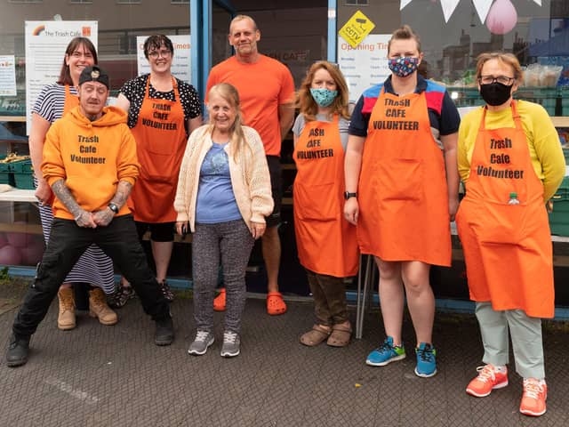 Volunteers at the Trash Cafe in Gosport on Sunday, June 20, 2021
Picture: Keith Woodland (200621-18)
