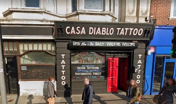 Casa Diablo Tattoo, London Road, has a rating of 4.9 on Google with 126 reviews.
