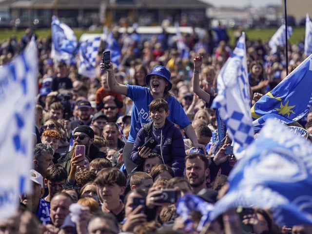 During the Portsmouth FC and Portsmouth Women Champions on the Common, celebrating Pompey’s double title triumphPicture Credit: Jason Brown +44 7545 760582