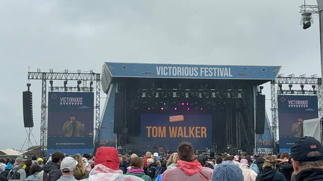 Tom Walker took to the stage this afternoon at Victorious Festival 2024.