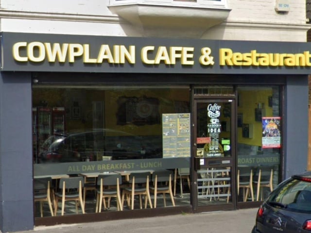 Cowplain Cafe and Restaurant at 57 London Road, Waterlooville, has a rating of 4.8 based on 139 Google reviews.